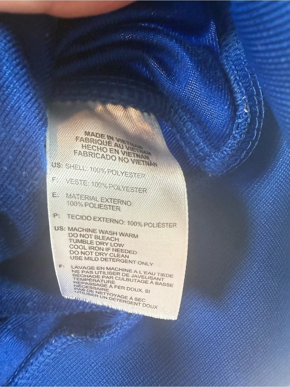 adidas Royal Blue Full-Zip Track Jacket with Black Stripes